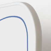 Blue Toile Floral Beach Dolfijn Gepersonaliseerd Pickleball Paddle (Links Detail)