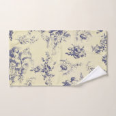 Blue Toile France Pays Cherub Motif (Serviette à main)