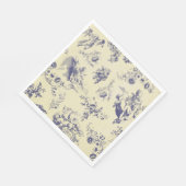 Blue Toile French Country Cherub Pattern Servetten (Hoek)