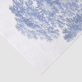 Blue Toile  French Pastoral Bridge Boat II Tissuepapier (Detail)