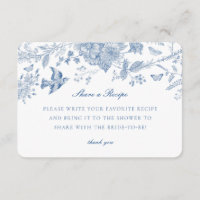 Blue Toile Jouy Partager une invitation de recette