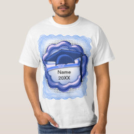 Blue Tone Afstudeerder Pet custom T-Shirt