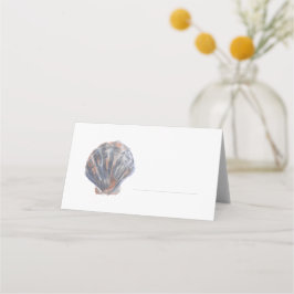Blue toned Shell Place Card