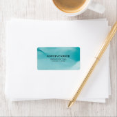 Blue Tones Alcohol Ink Etiket (Insitu)