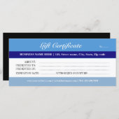 Blue Tones Cadeaubon (Voorkant / Achterkant)