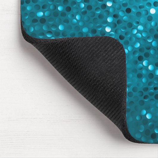 Blue Tones Retro Glitter en Sparkles 2 Muismat (Hoek)