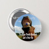 Blue Tooth Enabled Horse Ronde Button 5,7 Cm (Voorkant /achterkant)