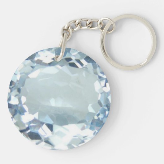 Blue Topaz 1 Sleutelhanger (Achterkant)