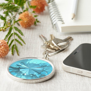 Blue Topaz 3 Sleutelhanger