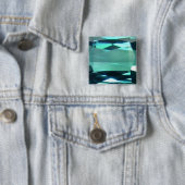 Blue Topaz 4 Vierkante Button 5,1 Cm (In situ)