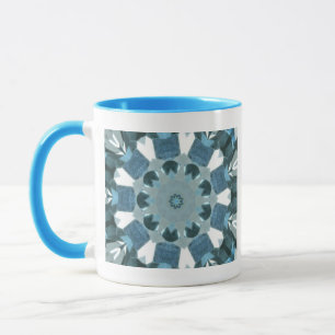 Blue Topaz Kaleidoscope Mok