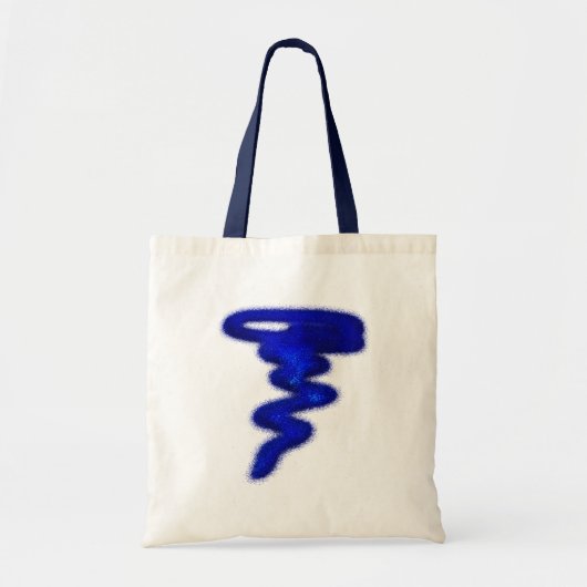 Blue Tornado Tote Bag (Voorkant)
