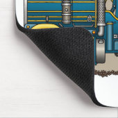 Blue Tow Truck Wrecker Muismat (Hoek)