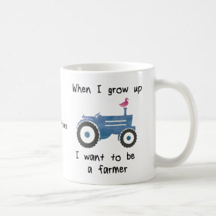 Blue Tractor en Duck-I willen boer worden. Koffiemok