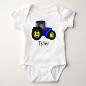 Blue Tractor Romper (Voorkant)