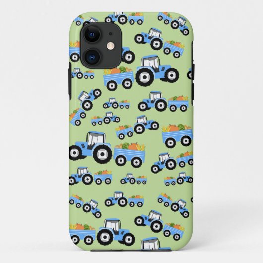 Blue Tractor Truck Boerderij Produce Case-Mate iPhone Case (Achterkant)