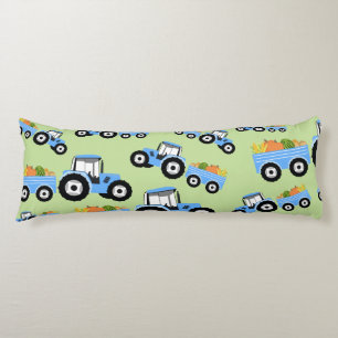 Blue Tractor Truck Boerderij Produce Lichaamskussen