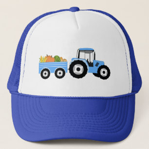 Blue Tractor Truck Boerderij Produce Trucker Pet