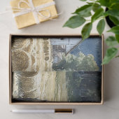 Blue Tractor Waterverf Decoupage Tissuepapier (Geschenk)