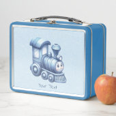 Blue Train Metal Lunchbox (In situ)