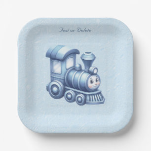 Blue Train Paper Bord