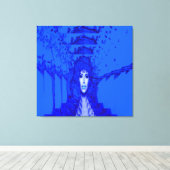 Blue Trance Canvas Afdruk (Insitu (Houten vloer))