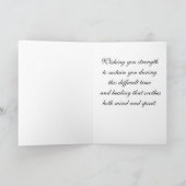 Blue Tree Sympathy Card Kaart (Binnen)