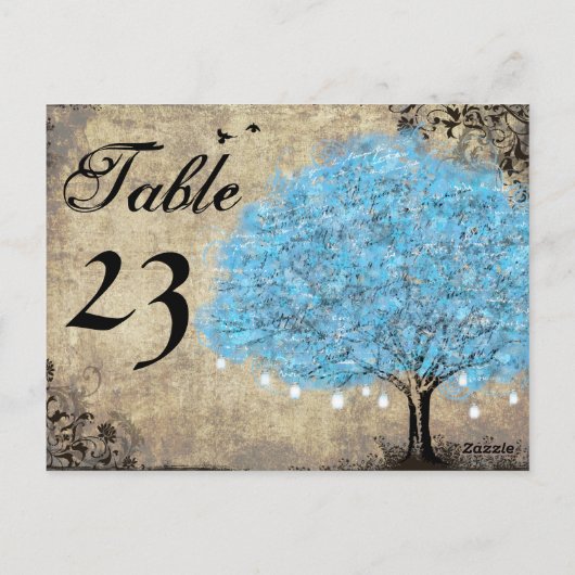  Blue Tree Tafelnummers (Achterkant)