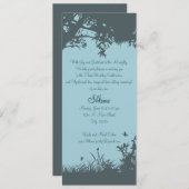 Blue Tree Upshernish Invitation Kaart (Voorkant / Achterkant)
