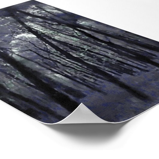 Blue Trees Poster (Hoek)