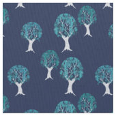 Blue Trees Stof (Close Up)