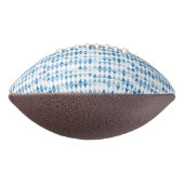 Blue Triangle Pattern Football - Modern Geometrisc (Gedraaid 90)