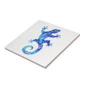 Blue Tribal Gecko Tegeltje (Zijkant)