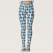 Blue Tribal Mermaid Leggings (Voorkant)