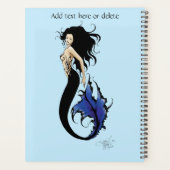 Blue Tribal Mermaid Planner (Achterkant)