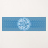 Blue Tribal Zee Turtle Yoga Mat (Voorkant (horizontaal))