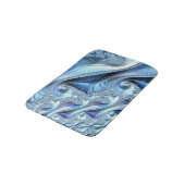 Blue Trippy Psychedelic Fine Fractal Art Badmat (Gekanteld)