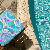 Blue Trippy Schattige Strandlaken