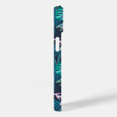 Blue Tropical Flower Garden Pattern Case-Mate iPhone Case (Achterkant / Rechts)