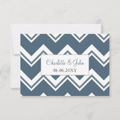Blue Tropical Palm Tree Wedding rsvp (Dos)