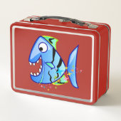 Blue Tropical Piranha met sterren (Achterkant)