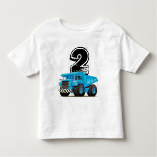 Blue Truck 2nd Birthday Kinder Shirts