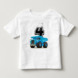 Blue Truck 4e verjaardag Kinder Shirts