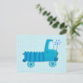 Blue Truck Briefkaart (Staand voorkant)