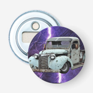 Blue Truck Button Flesopener