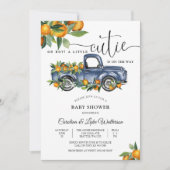Blue Truck Cutie Baby Shower Invitation (Devant)