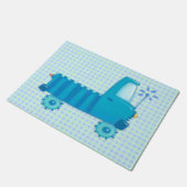 Blue Truck Deurmat (Schuin)