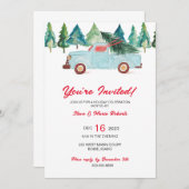 Blue Truck Fête Invitation (Devant / Derrière)