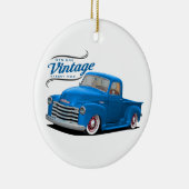  Blue Truck Keramisch Ornament (Rechts)