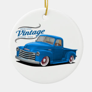  Blue Truck Keramisch Ornament